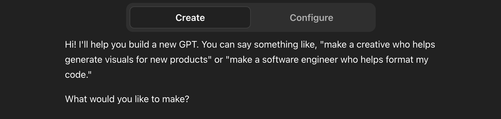 Create Custom GPT