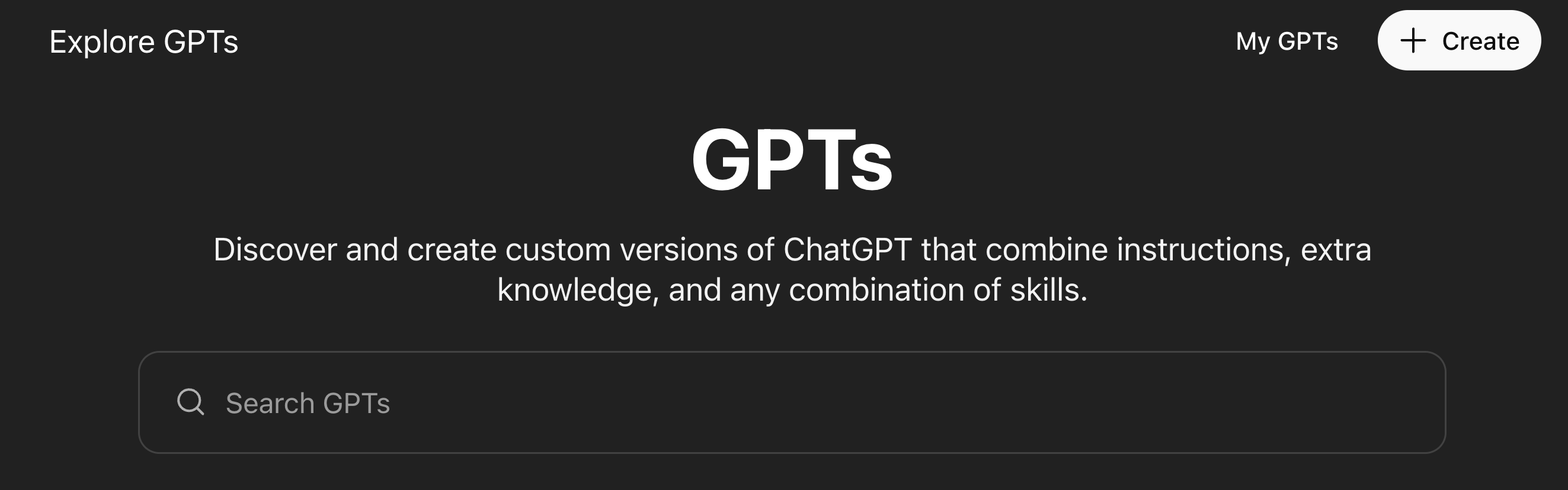 Explore GPTs
